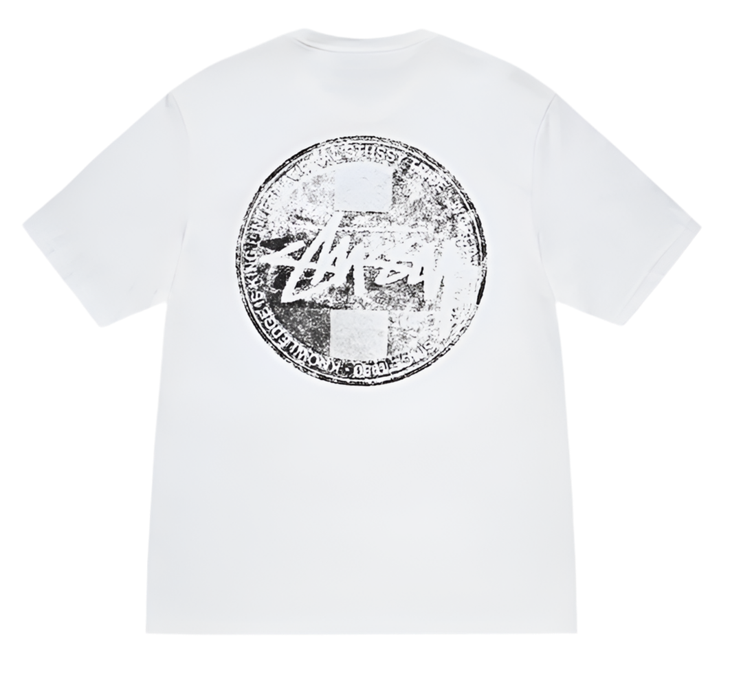 Stussy Dot Stamp White Tee (2024)