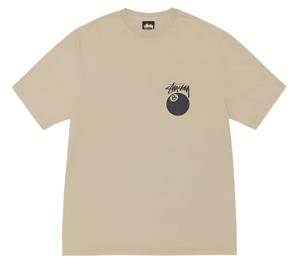 Stussy 8 Ball Pigment Dyed Khaki Tee (2024)