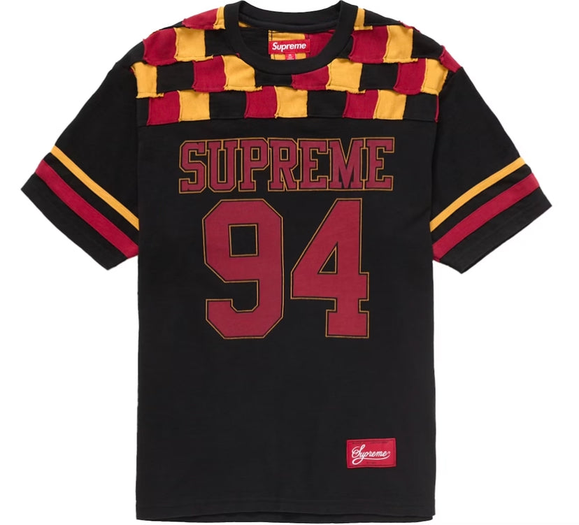 Supreme Patchwork Yoke Black Football Top (2024)