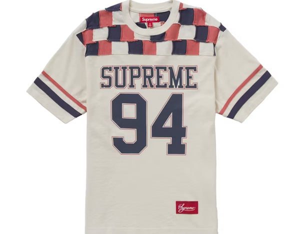 Supreme Patchwork Yoke White Football Top (2024)