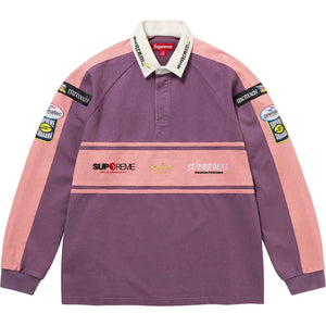 Supreme Chest Stripe Rugby Purple Polo (2024)