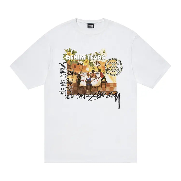 Stussy x Denim Tears Annie Lee Artist White Tee (2025)