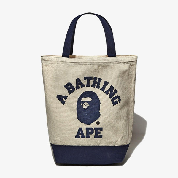 Bape College Logo Natural Canvas Tote Bag (2022)